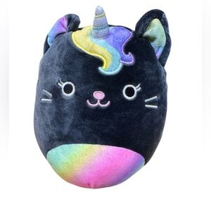 Squishmallows Caylee Catcorn Black Cat Unicorn Plush 7” NWT Kellytoy 2021
